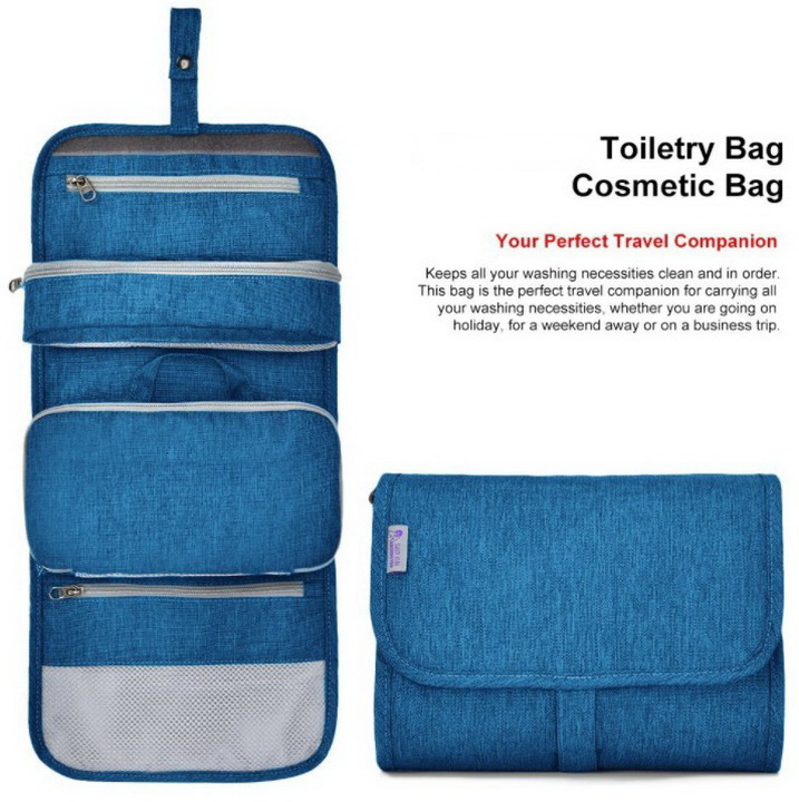 Kit da toilette da viaggio resistente all'acqua con borsa trasparente approvata dalla TSA