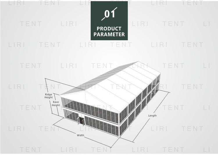 Steeple Two Floor Tentage Double Decker Outdoor Event Marquee Expo Tent