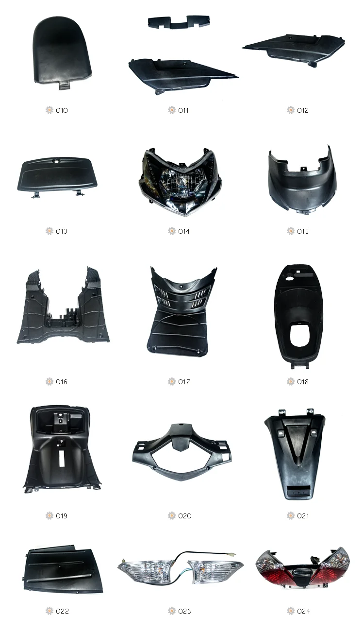 Electric motorcycle and scooter moped plastic accessories side covers front fender mudguards headlight cover for motorcycle OEM