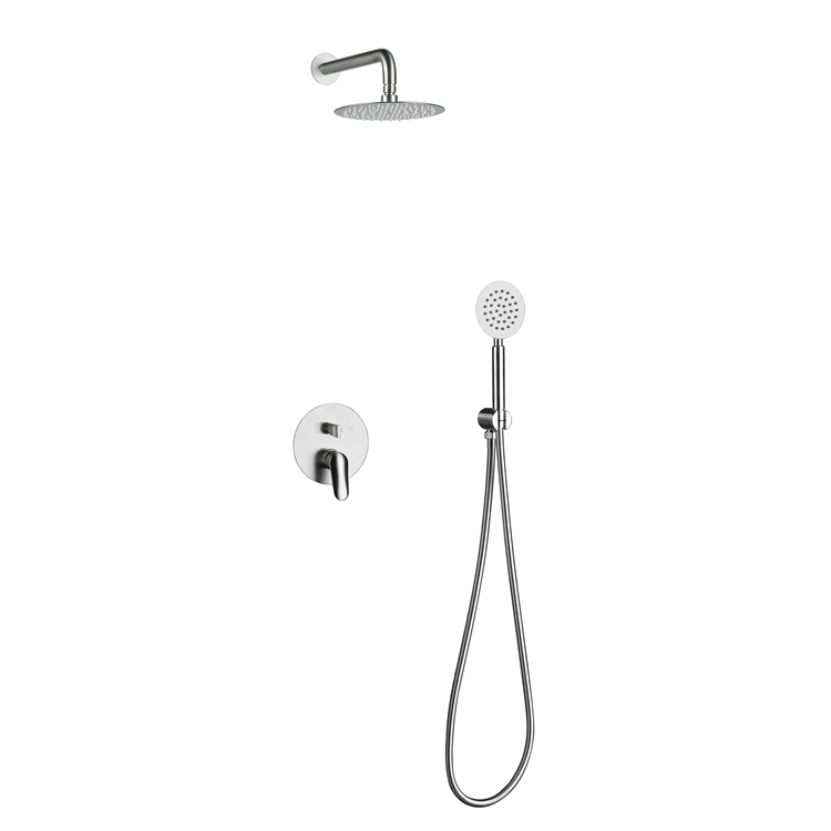 SUS 304 Stainless Steel Hot And Cold Wall Mounted Concealed Shower Mixer Faucet Setc bathroom waterfall faucet