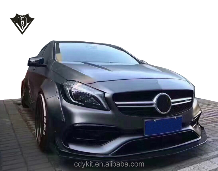 ベンツボディ Benz A45用無塗装のワイドボディキット lbスタイルフェンダーフレア