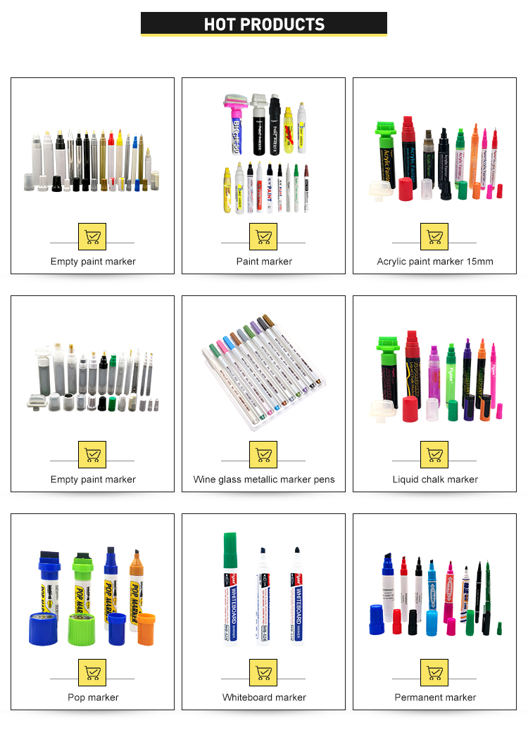 Acrylic Nip Material 12 Dry Erase Markers Flysea Paint Pens