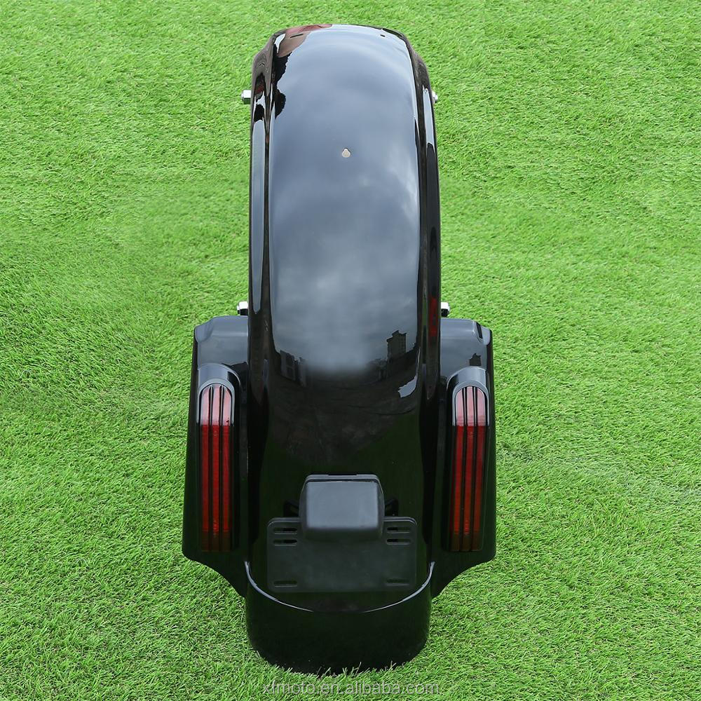 Parafango Posteriore Con Luce LED Per Harley Touring 2014+ - Gloss Black, Tri-Funzione - Foto 3