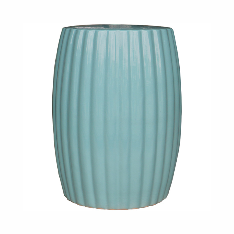 Jingdezhen ceramic drum stool flower stand with different color for hotel and home decoration wholesale retail