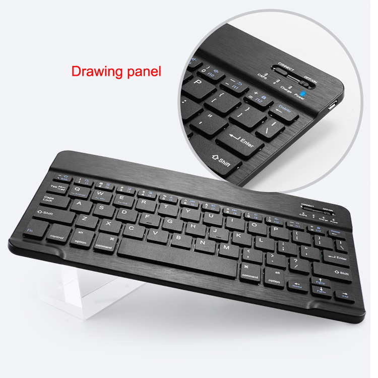 Factory oem russian white multimedia slide out scissor switch wireless bluetooth keyboard  for ipad tablet