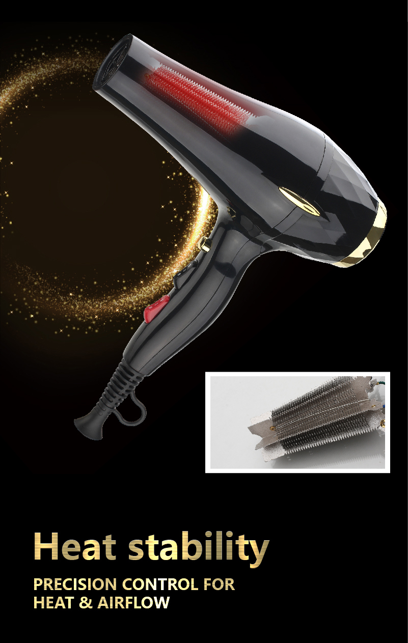 KIKI NEWGAIN Powerful 5421 AC motor 2500W Secador de pelo Salon Professional Hair Dryer for beauty shop