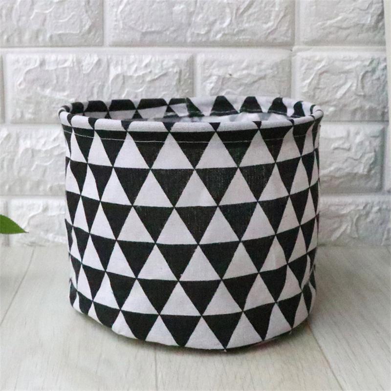 Collapsible Basket Toy Foldable Storage Box Laundry Basket Cotton Home Organization