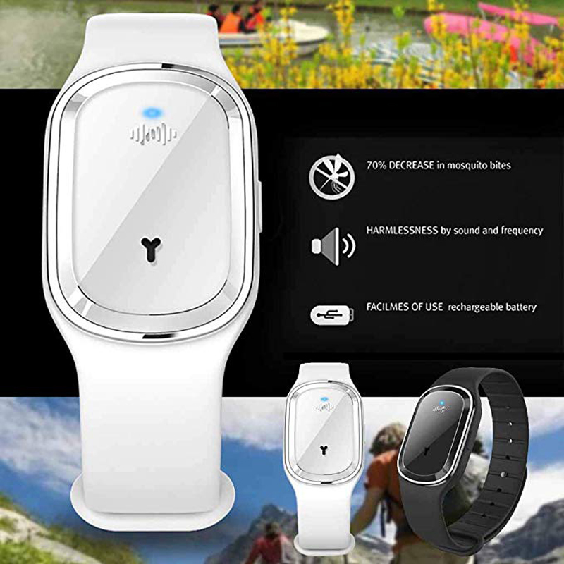Ultrasonic Natural Mosquito Repellent Wristband with LED Display at ...