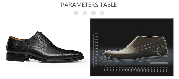 Quality China wholesale market shoe factory genuine leather handmade ostrich skin dress shoes branded