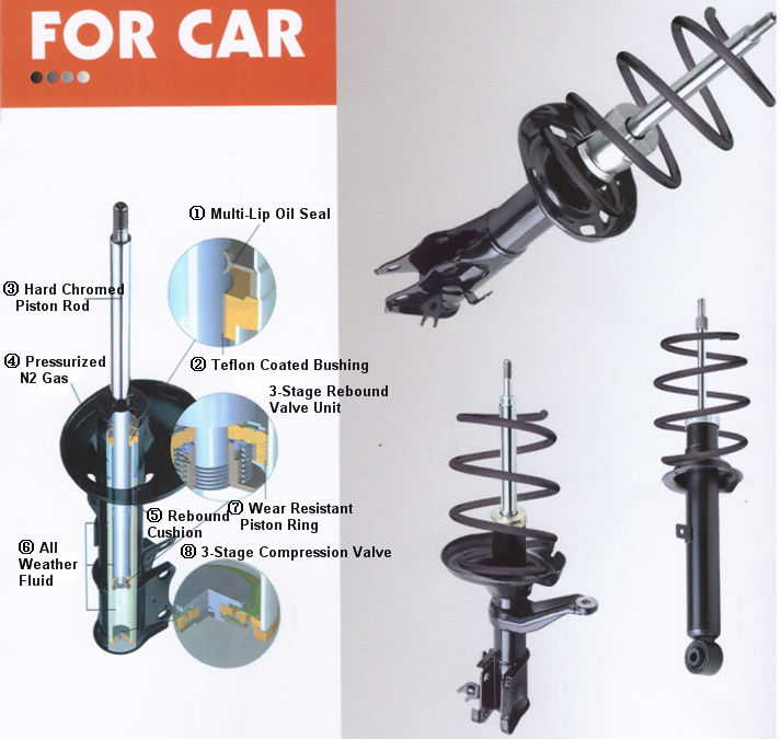 Kyb 334405 Shock Absorber for Mitsubishi Pajero Io (H67W/H76W/H77W