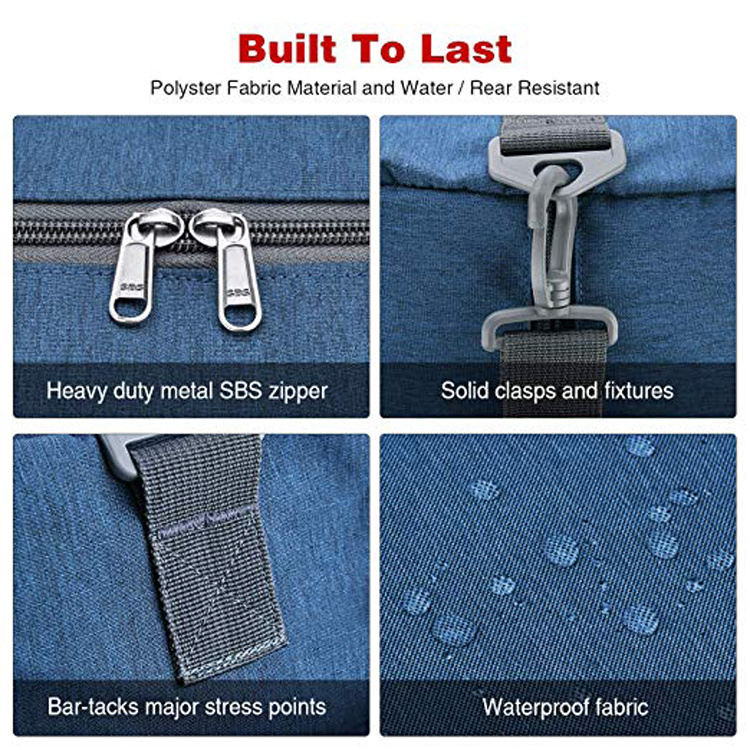 Grande borsone da viaggio pieghevole impermeabile per weekender con etichetta privata