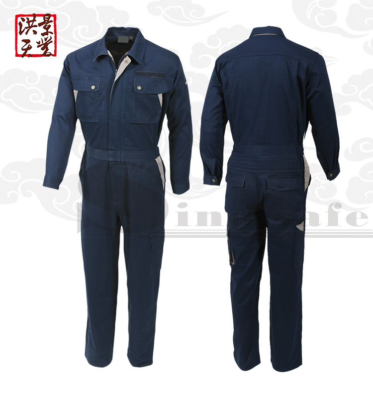 100% Cotton Safety Workwear - Orange Coveralls for Men