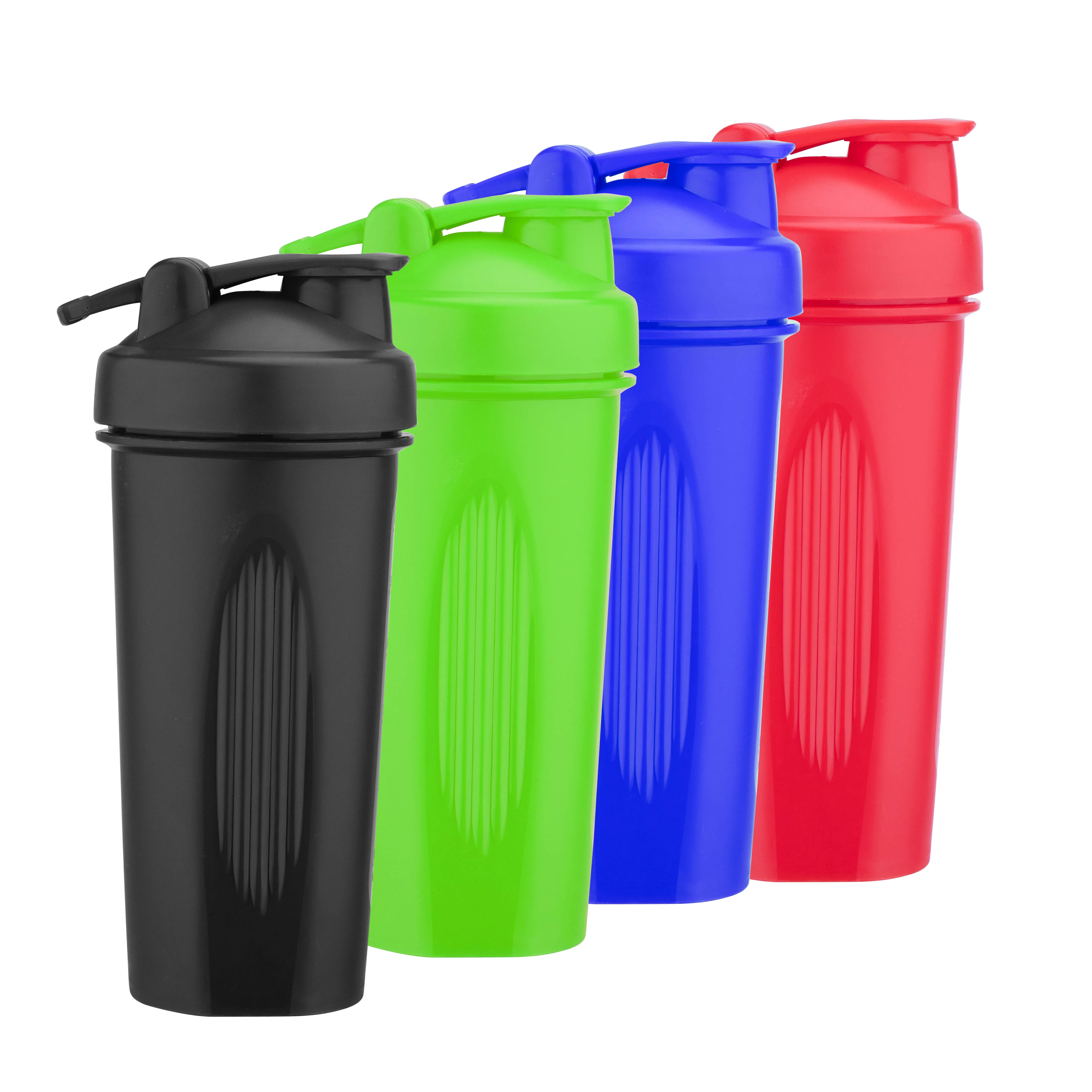 New Classic Eco Friendly Custom Logo Plastic Shaker Water Bottles Gym Protein Shakers Cup With Ball