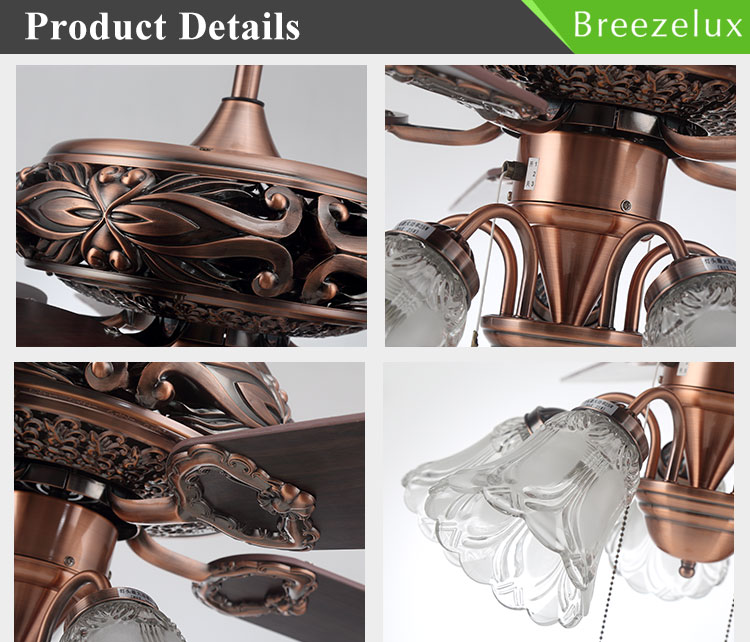 Beautiful low profile ceiling fan avize christmas decoration movable chandelier