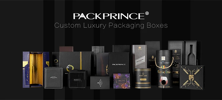 Gold Foil Clear PVC Plastic Window Premium Rigid Cardboard Paper Gift Perfume Box Luxury Packaging