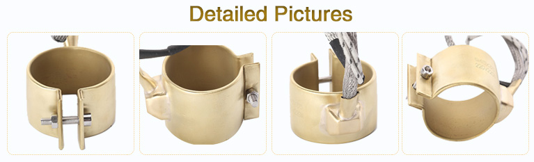 brass nozzle extruder band heater with thermocouple