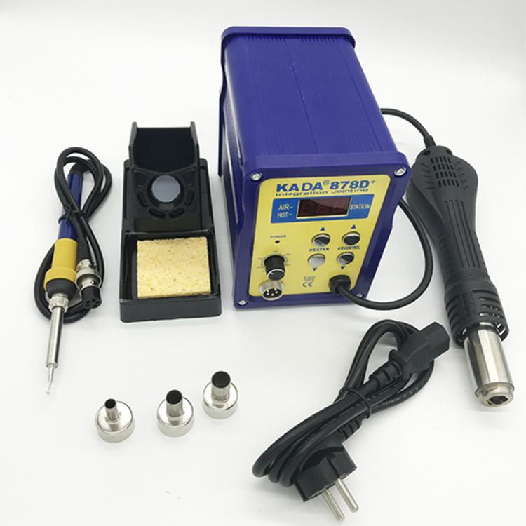 KADA 878D+ soldering and desoldering station brushless fan hot air gun smd rework soldering station