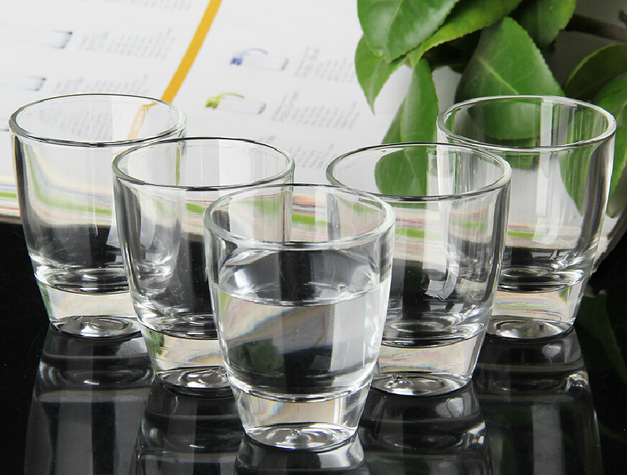 Round Shape Mini Size Clear Shot Glass Accept Customized Logo Glass Shot