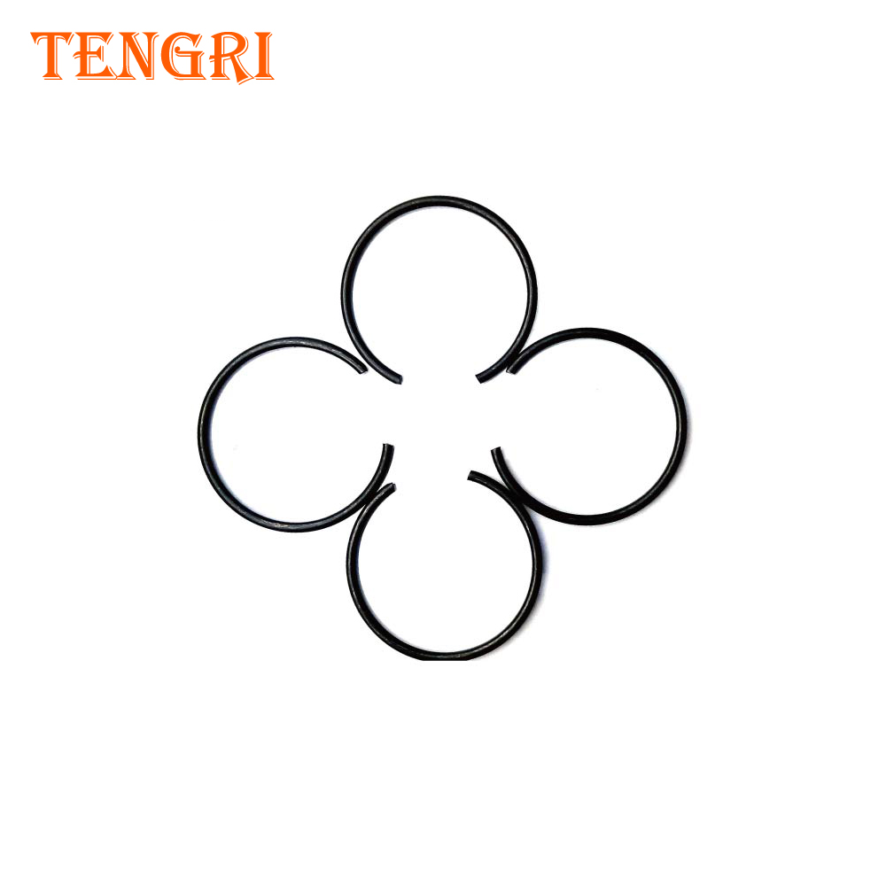 oem高质量din7993黑色阳极氧化处理的圆形弹簧丝卡环的轴和孔