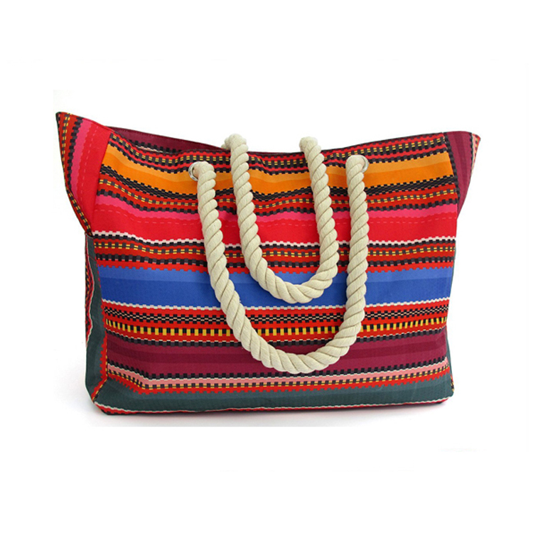 Asa de cuerda personalizada para bolso de mano de lona de algodón de 10 oz