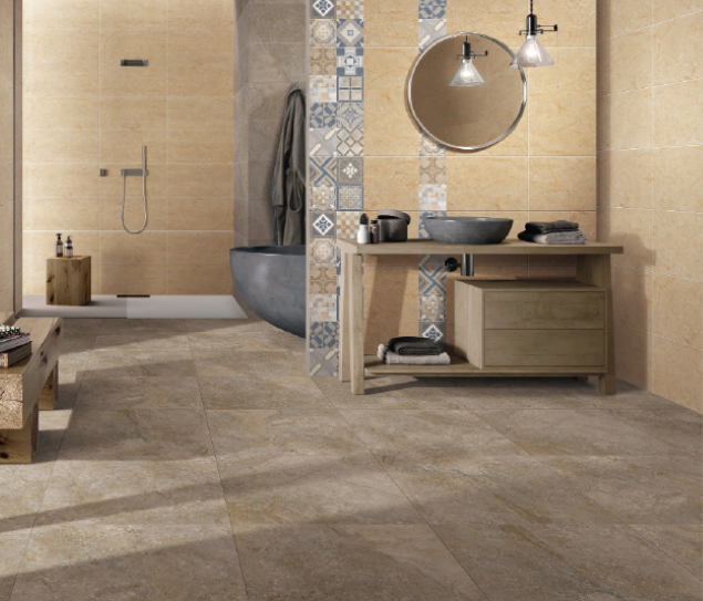 SuperLow Water Absorption  600x600mm Wholesale Matt Porcelain Yellow Tile Bathroom