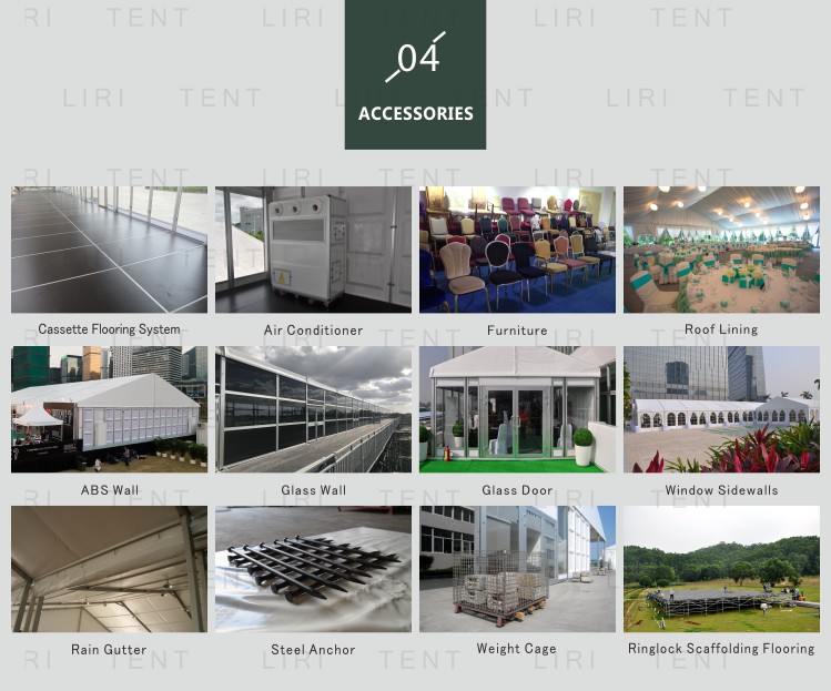 Steeple Two Floor Tentage Double Decker Outdoor Event Marquee Expo Tent
