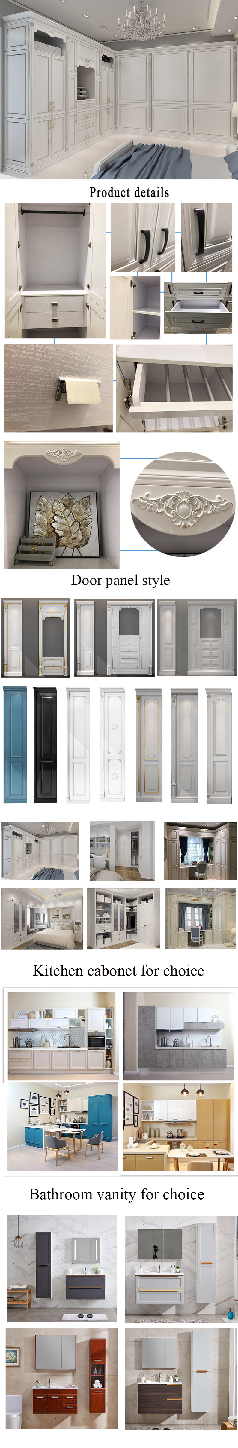Foshan Wholesale High Quality furniture wooden wardrobe