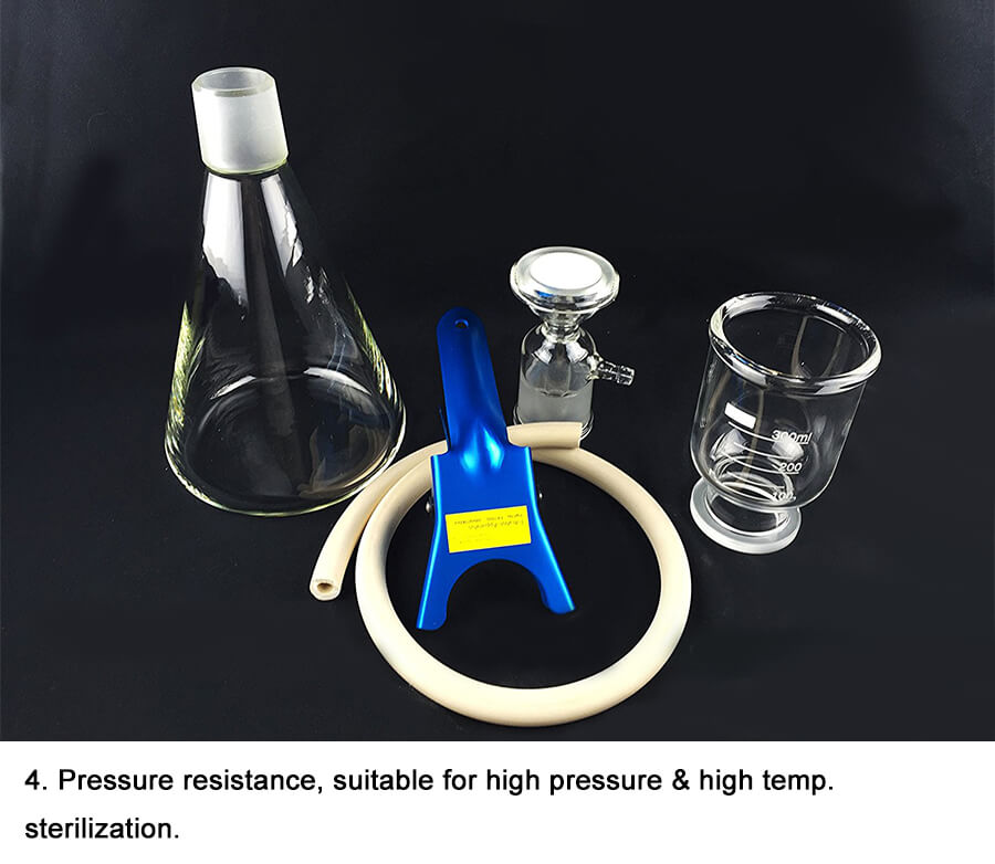 2L Laboratory Glassware Solvent Filtration Apparatus Solvent Filtration Assembly Glass Filtration Vacuum Apparatus