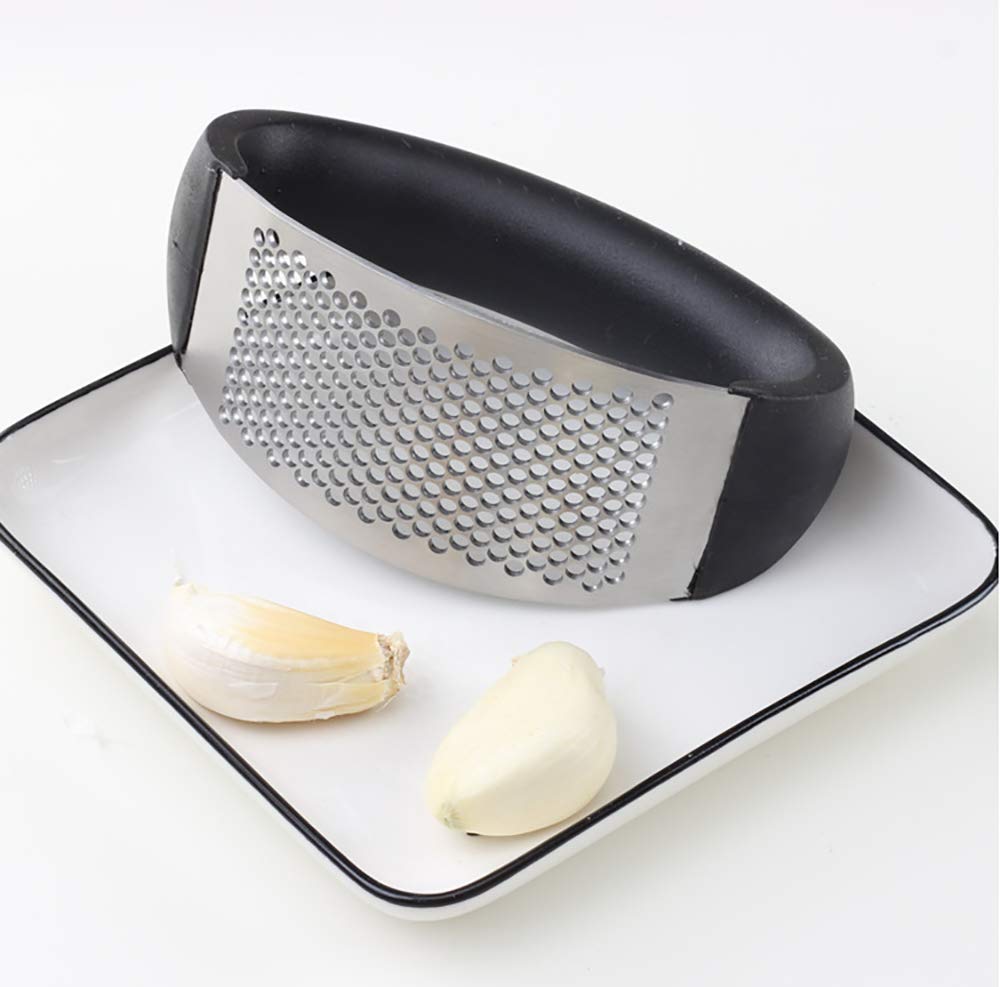 Garlic Press Rocker Stainless Steel Ginger Crusher Squeezer with Ergonomic Handle