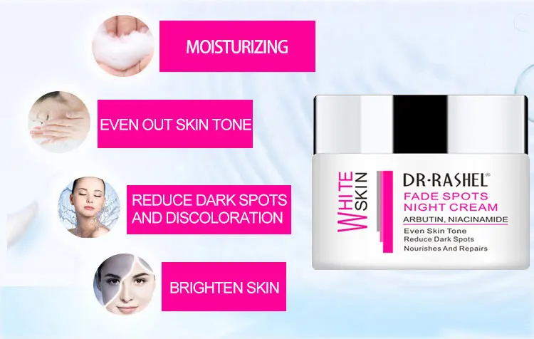 DR.RASHEL Skin Whitening Cream Abrutin Niacinamide Nourish Repair Fade Spots Night Cream