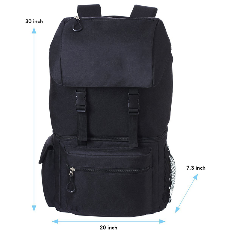 Sac à dos quotidien de voyage imperméable à la mode avec cordon de serrage avec poches multiples