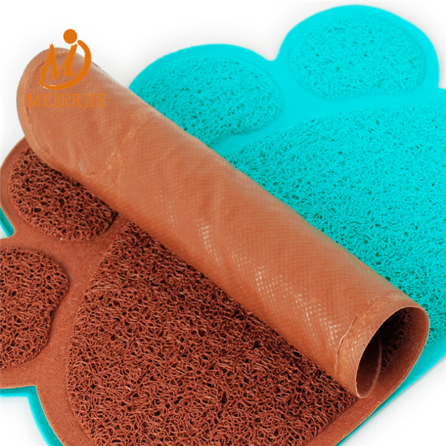 pet accessory paw prints cat litter trapper mat