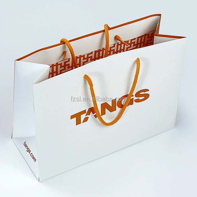 New Luxury Wholesale Custom Printed Luxury Logo Recycle Paper Shopping Bags Clothing Store Paper Bag