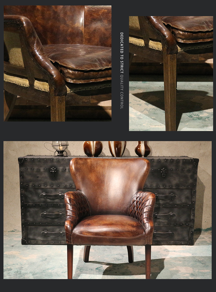 Excellent quality white luxury leather antique furniture dining room chair