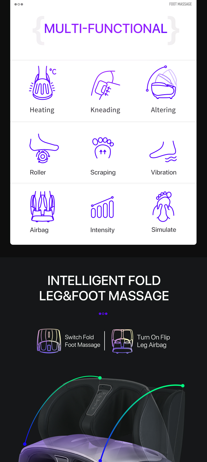 Jare 888L Factory For Shiatsu Leg Roller Electric Massage Machine Beautician Vibrating Circulation Calf Foot Massager
