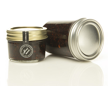 Haonai 120ml/250ml wide mouth glass jars and metal lids glass jar with silver/golden metal screw lid for storage