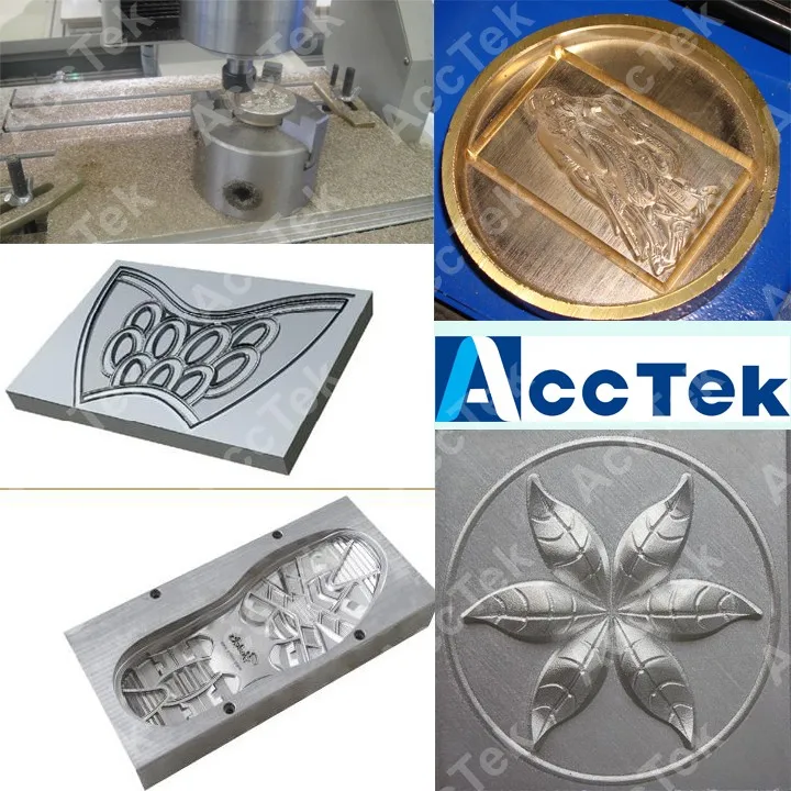 price router cnc 3d copper aluminium processing cnc machine 4040 auto tool changer ATC metal milling mould engraving cnc