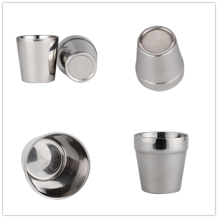 180ml double wall beer mug stainless steel cup stainless steel pint cup