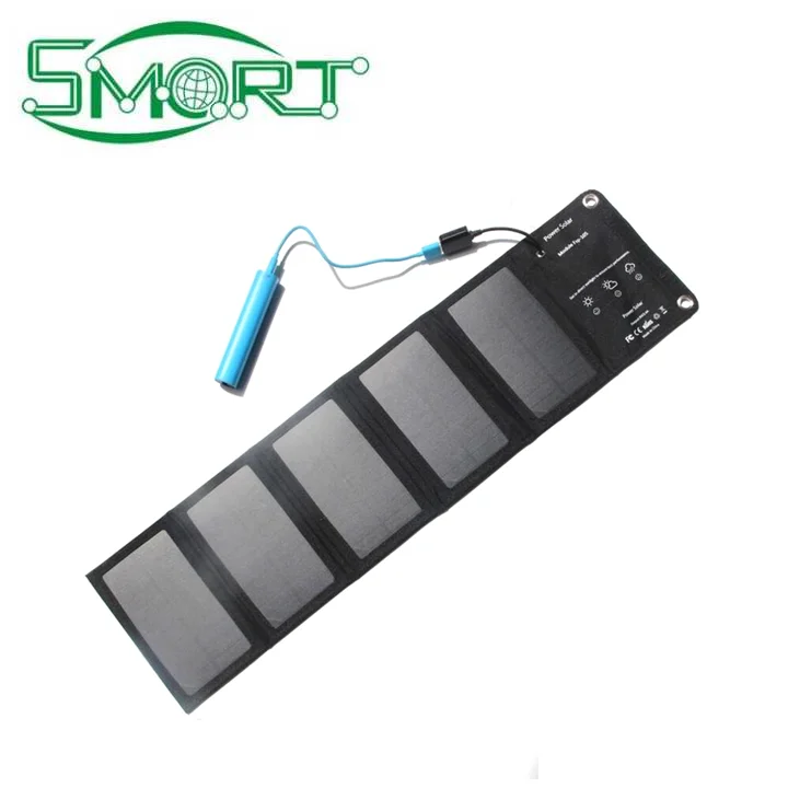 Smart Electronics 10W Foldable solar Charger 5V USB Output Devices Portable Solar Panel Charger