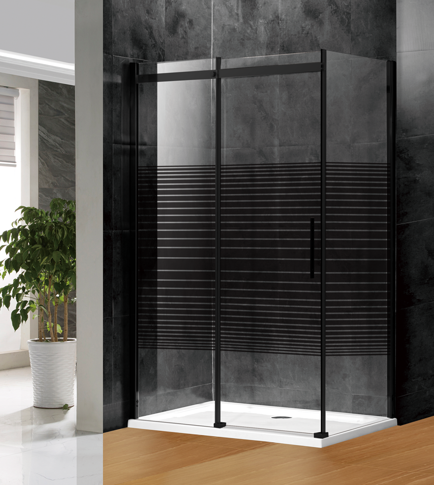 无框淋浴房黑色 - buy sliding shower enclosure,square shower