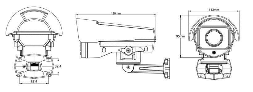 HD 2MP PTZ Camera H.265 1080P IP66 Waterproof 10X IP Camera Rotating IR Security Outdoor PTZ Bullet Camera