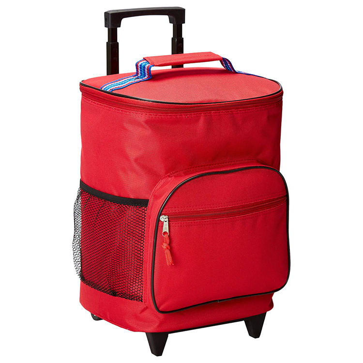 Chariot &agrave; sac isotherme &agrave; 2 sections d'une capacit&eacute; de 40 canettes avec isolation thermique