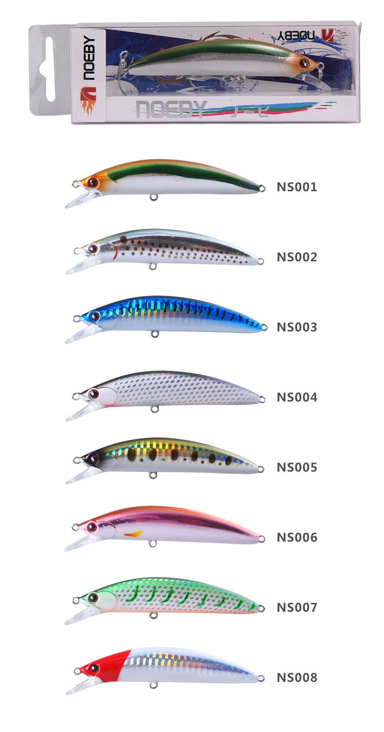 Leurre Noeby Poisson Nageur 8cm 9,2g – Flottant Bruiteur Truite Holographique