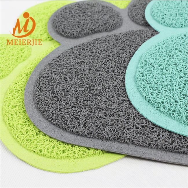pet accessory paw prints cat litter trapper mat