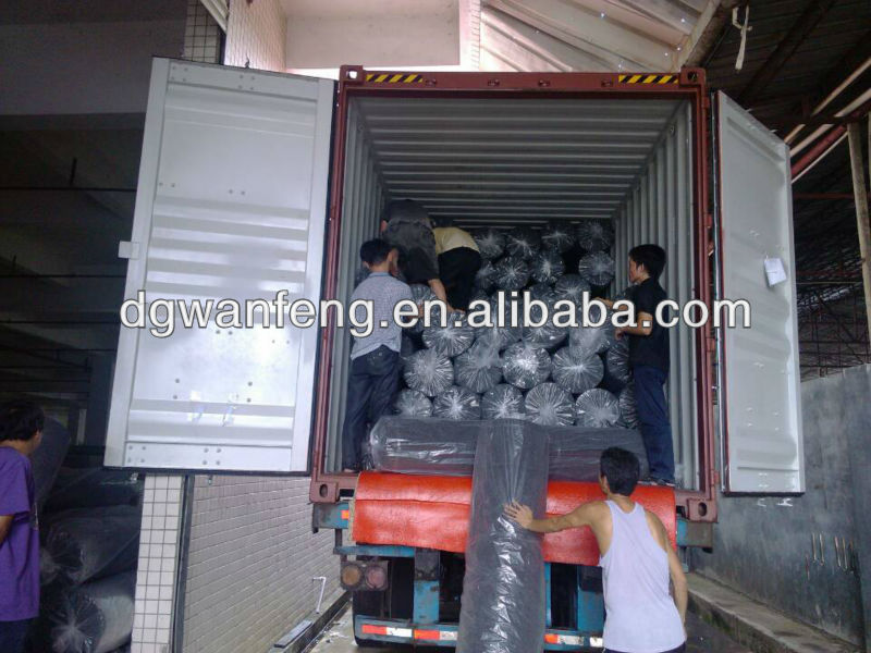 Polyurethane foam flooring protected Carpet underlayment