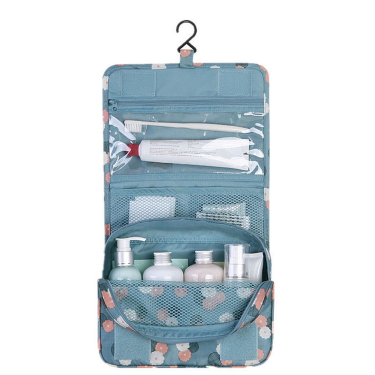 Borsa da trucco portatile da appendere Borsa da toilette da viaggio cosmetica con logo personalizzato