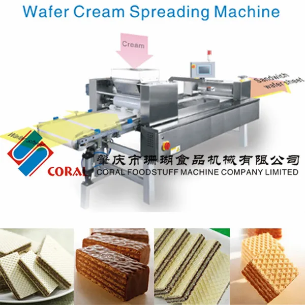 CORAL High quality Cream Spreading Machine of Wafer Production Line/cream coating machine
