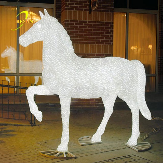 Acrylic Horse 3D Motif Light Christmas Decoration Light