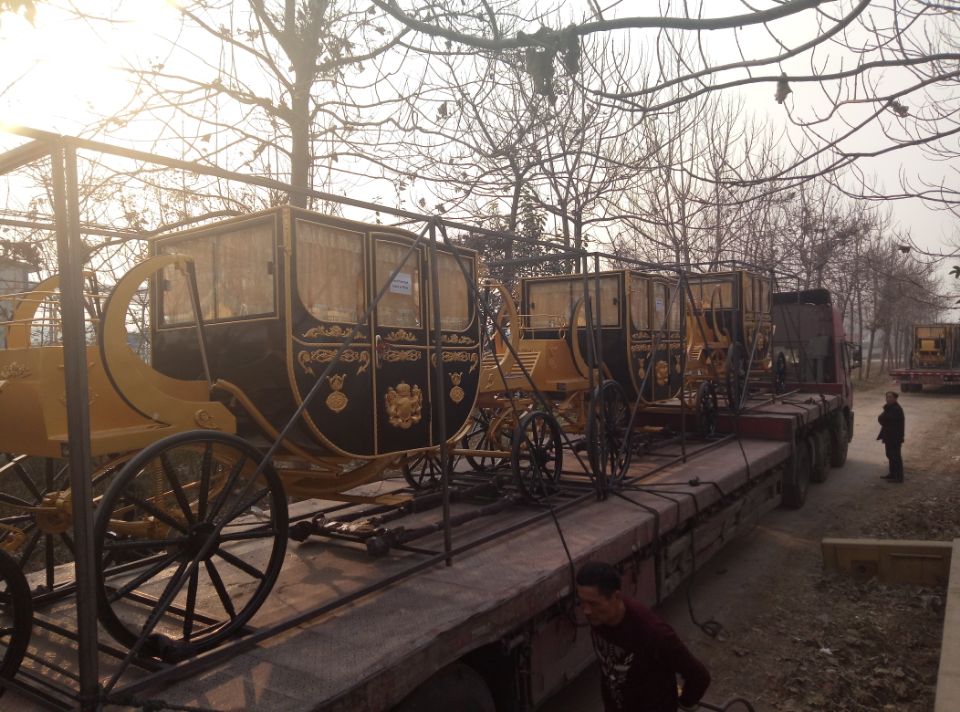 Royal special transportation carreta horse carriage manufacturer in china