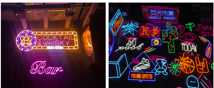 Free Design Slim PVC Material Waterproof LED Neon Wall Light